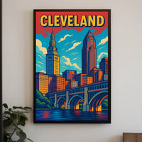 Cleveland Cityscape Poster