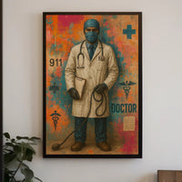 Healthcare Hero in Action - Artistic Poster
