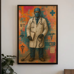 Healthcare Hero in Action - Artistic Poster