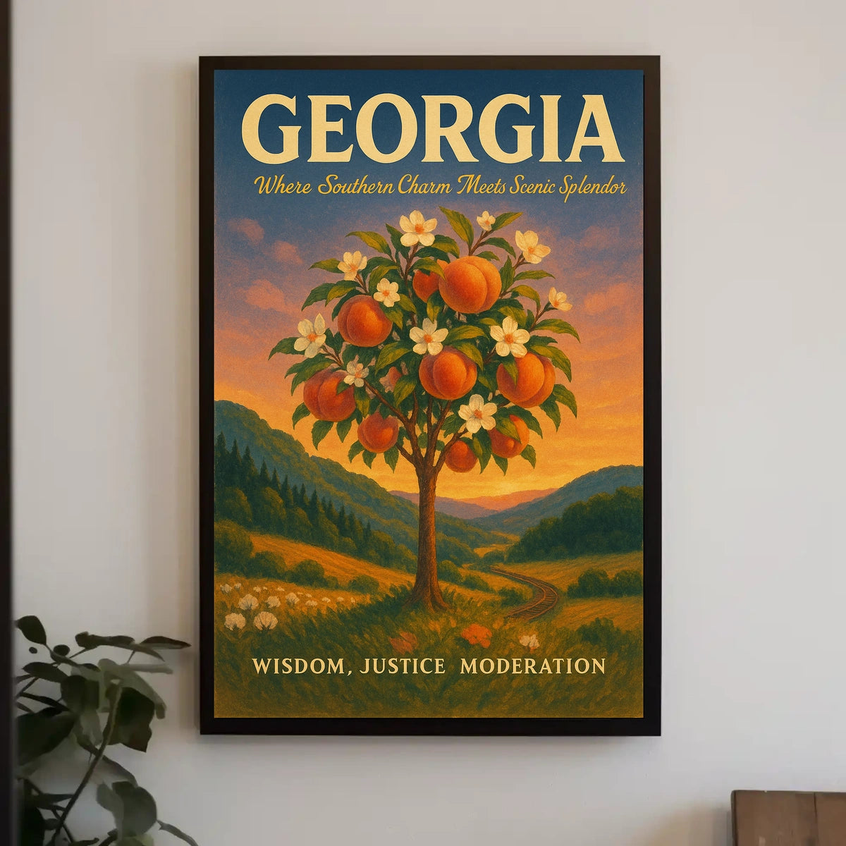 Georgia Where Southern Charm Meets Poster