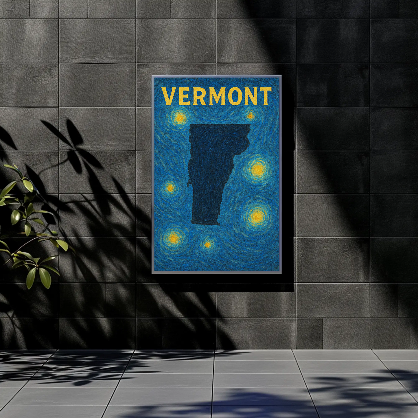 Vermont Starry Night Poster