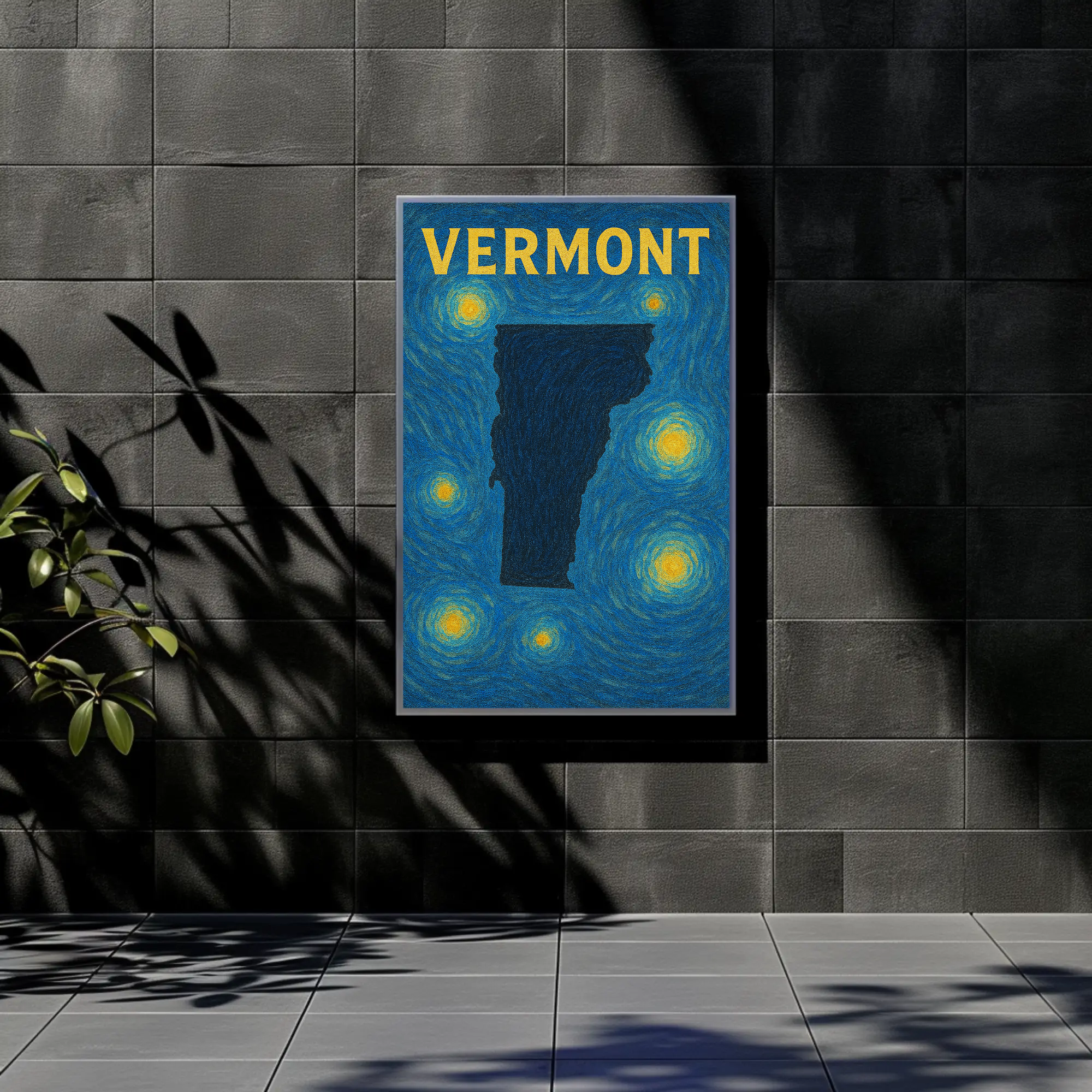 Vermont Starry Night Poster
