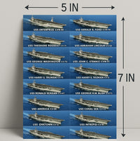 USS Harry S. Truman Aircraft Carrier Poster PosterGoat