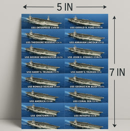 USS Harry S. Truman Aircraft Carrier Poster PosterGoat