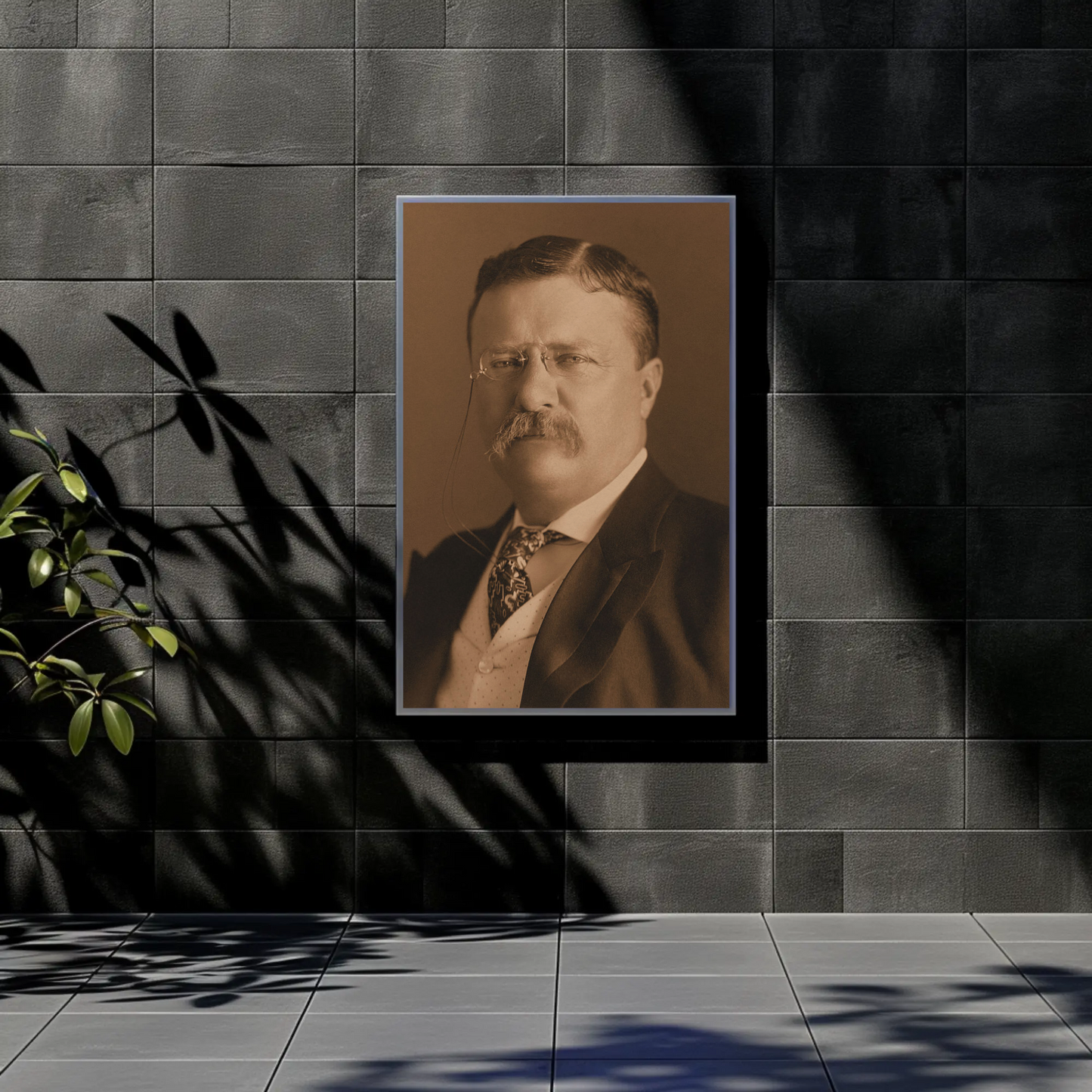 Theodore Roosevelt 26th President Sepia Photo