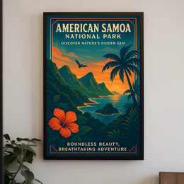 American Samoa: Hidden Gem National Park Poster