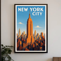 New York City Skyline Poster PosterGoat