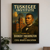 Booker T. Washington And Tuskegee Poster