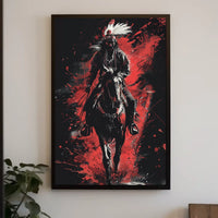 Warrior On Horseback Poster
