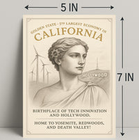 California Golden State Poster PosterGoat