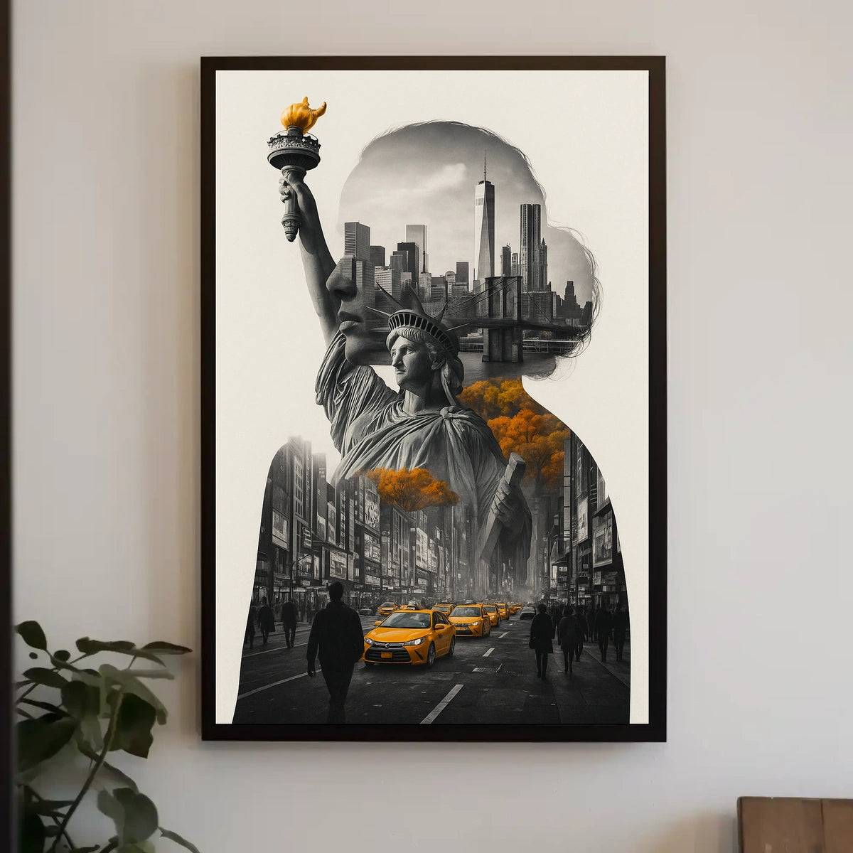 Urban Silhouette New York City Poster