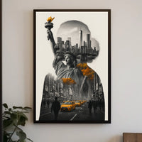 Urban Silhouette New York City Poster