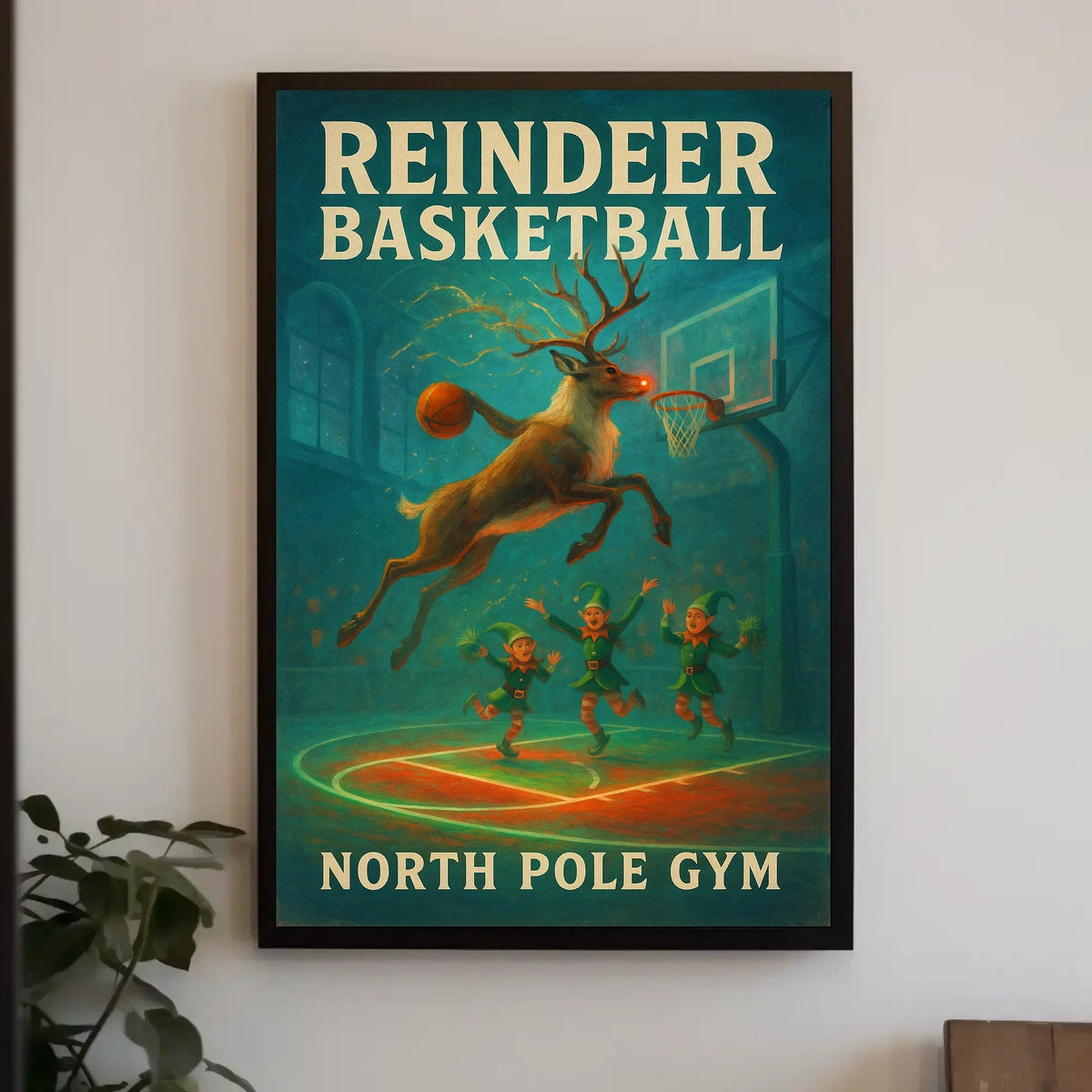 Reindeer Basketball Extravaganza Poster