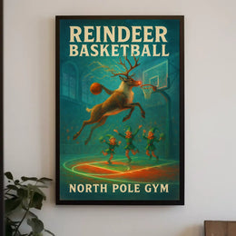 Reindeer Basketball Extravaganza Poster