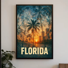 Florida Sunset Vibes Poster