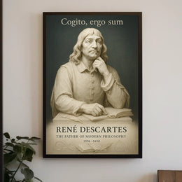 René Descartes The Father of Modern Philosophy Poster