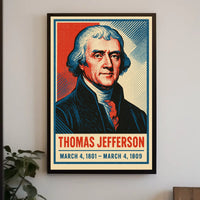 Thomas Jefferson Vintage Realism Collector Poster
