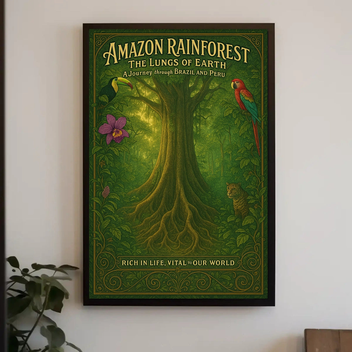 Amazon Rainforest The Lungs of Earth Poster