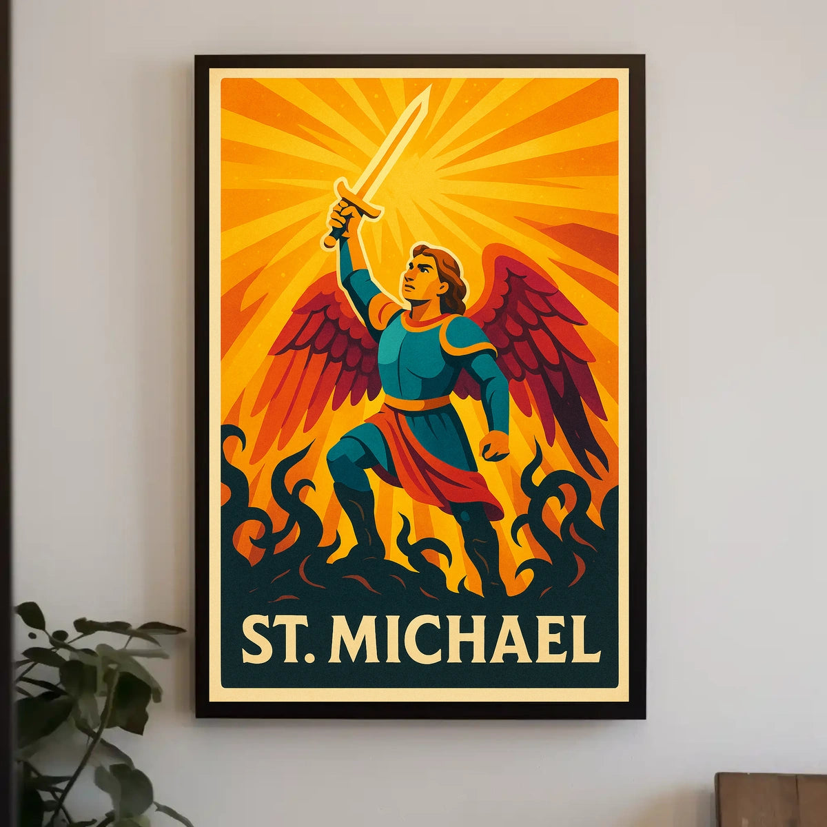 Archangel Michael Sacred Art Poster