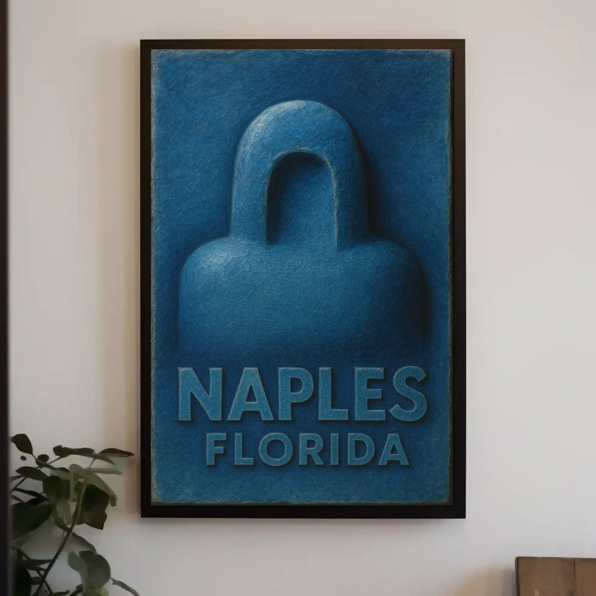 Naples Florida Artistic Poster Sunset Coast Wall Art