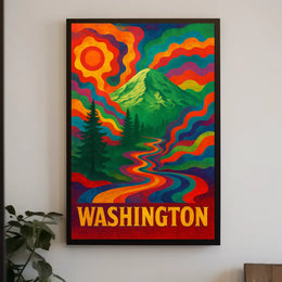 Vibrant Washington Landscape Poster