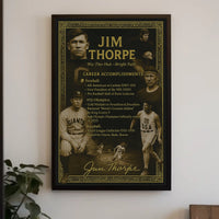 Celebrating Jim Thorpes Legendary Achievements Poster