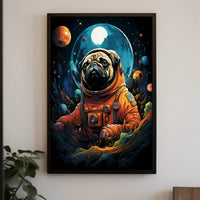 Cosmic Pug Adventure Poster