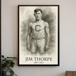 Jim Thorpe A Legendary Athlete Poster