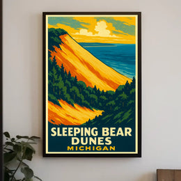 Sleeping Bear Dunes Michigan Poster