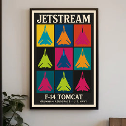 F-14 Tomcat Jet Pop Art Poster