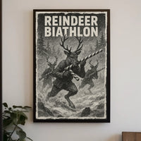 Reindeer Biathlon Poster