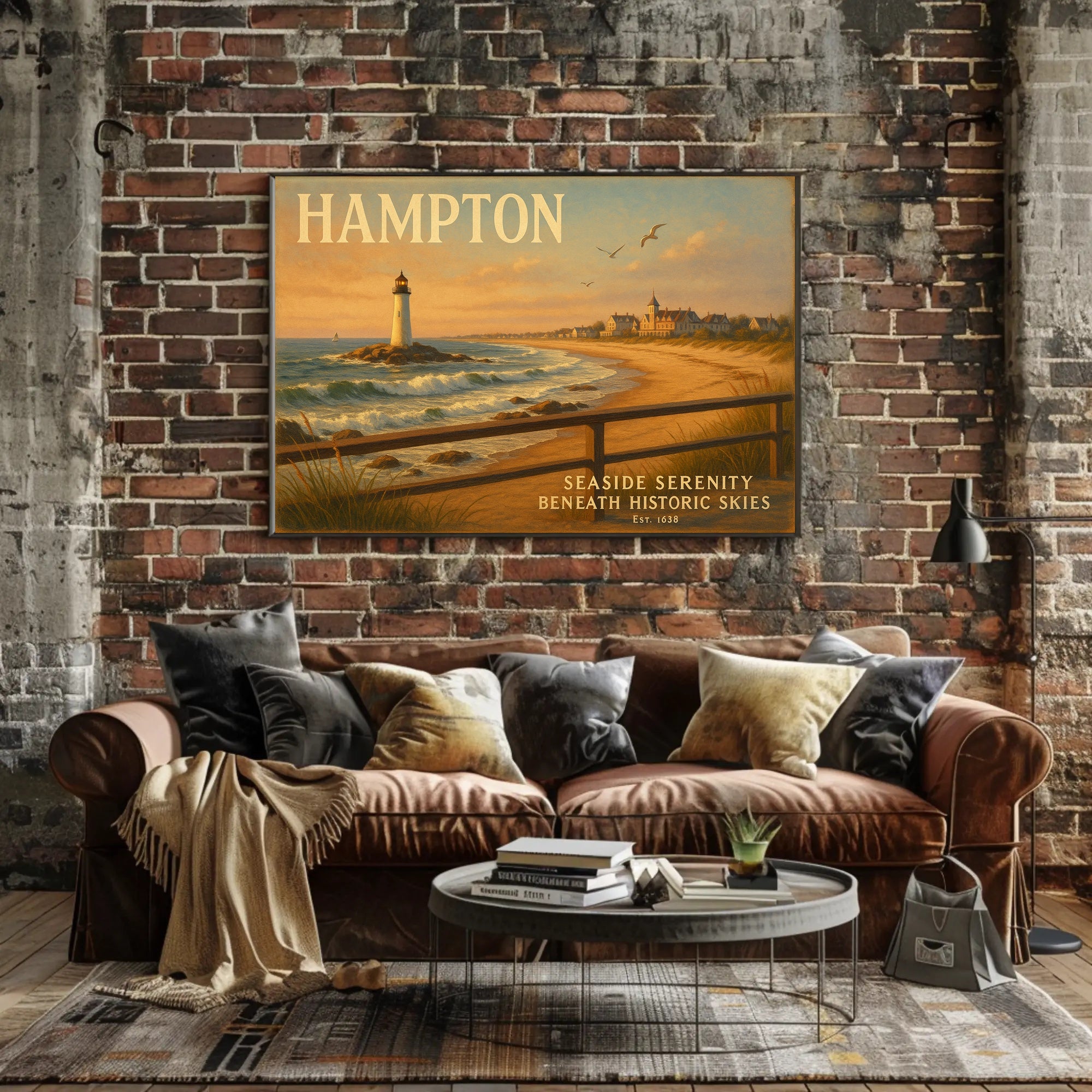 Hampton Seaside Serenity Wall Art Print
