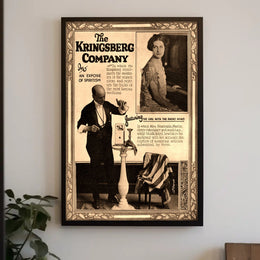The Kringsberg Company Séance Exposé Vintage Cultural Poster