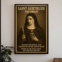 Saint Gertrude The Great Poster