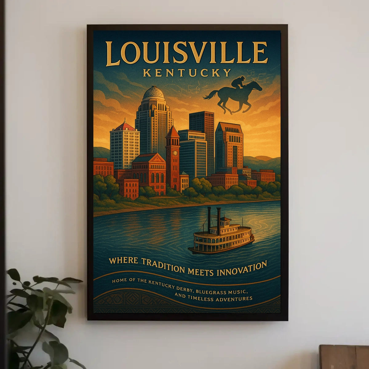 Louisville, Kentucky Where Tradition Meets Innovation Poster