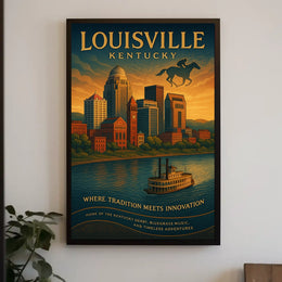 Louisville, Kentucky Where Tradition Meets Innovation Poster