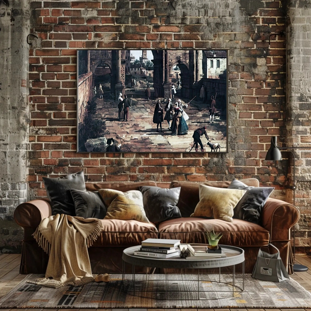 Elegant 18th Century European Scene Cultural or Heritage Poster