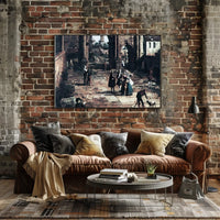 Elegant 18th Century European Scene Cultural or Heritage Poster