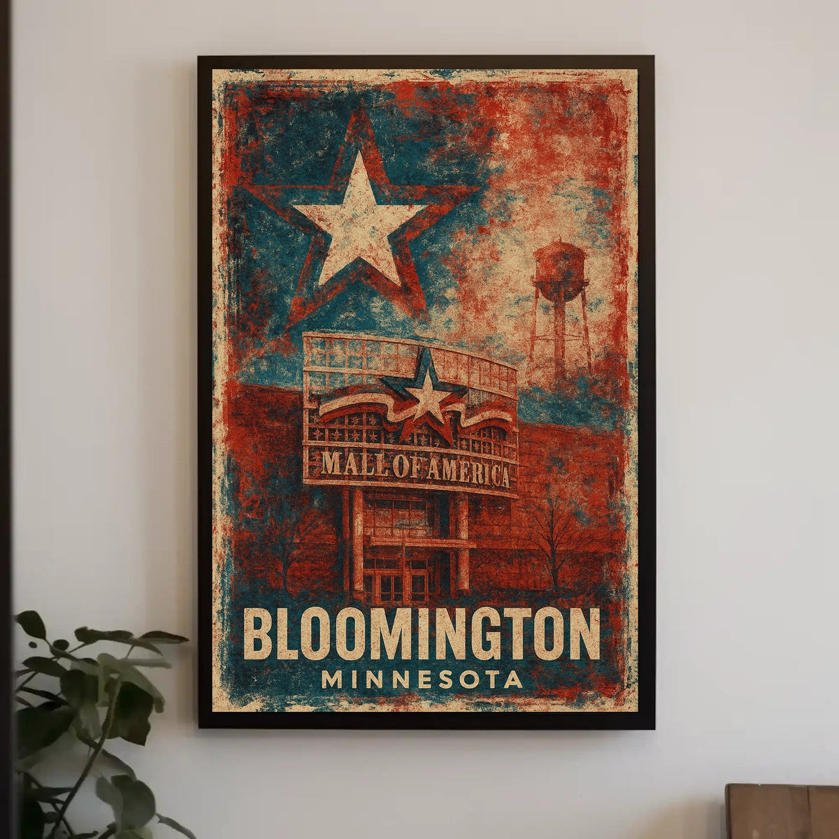 Mall America Bloomington Minnesota Iconic Wanderlust Poster