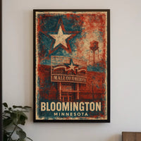 Mall America Bloomington Minnesota Iconic Wanderlust Poster