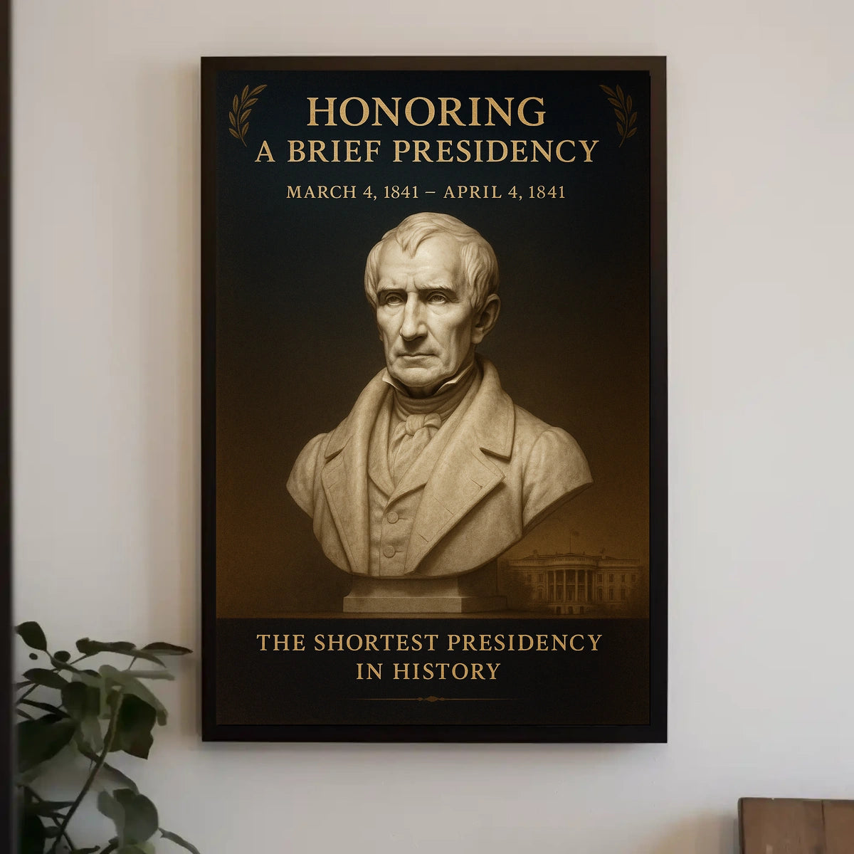 Honoring The Shortest Presidency Poster