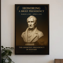 Honoring The Shortest Presidency Poster