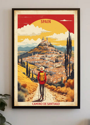 Camino de Santiago Adventure Travel Poster