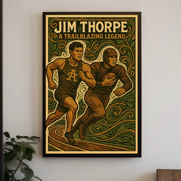 Jim Thorpe A Trailblazing Legend Poster