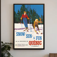 Snow, Sun, Fun In Québec Poster
