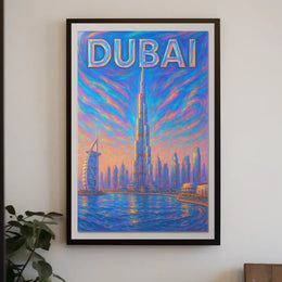 Dubai Skyline Poster