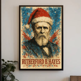 Rutherford B. Hayes 19th President of the United States Christmas SeriesPoster