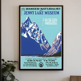 Jenny Lake Museum Grand Teton National Poster