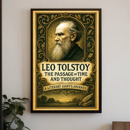 Leo Tolstoy The Passage of Time and Thought Poster PosterGoat