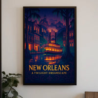 New Orleans A Twilight Dreamscape Poster